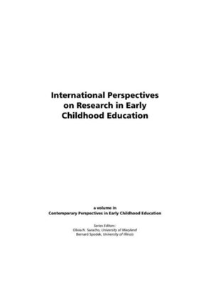 cover image of International Perspectives on Research in Early Childhood Education